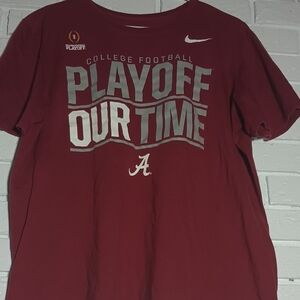 Nike College Football Alabama Crimson Tide Playoff T-Shirt Mens Size XL